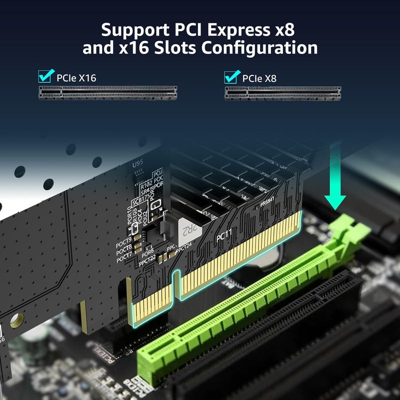 Vmin 10Gb SFP PCIe Netzwerk Karte mit Intel 82599 (X520-DA1) Controller, 10G Ethernet Adapter NIC mit Einem Einzelnen 10Gbps SFP+ Port, Kompatibel mit PCIe X8/X16, Unterstützung Windows/Linux/VMware - Image 4
